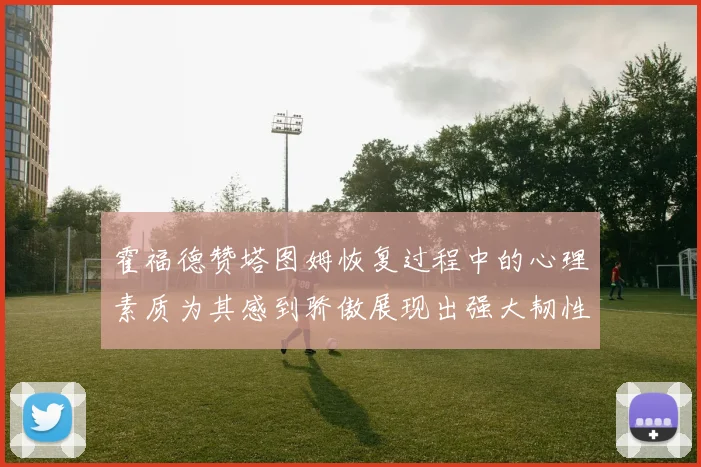 霍福德赞塔图姆恢复过程中的心理素质为其感到骄傲展现出强大韧性与决心
