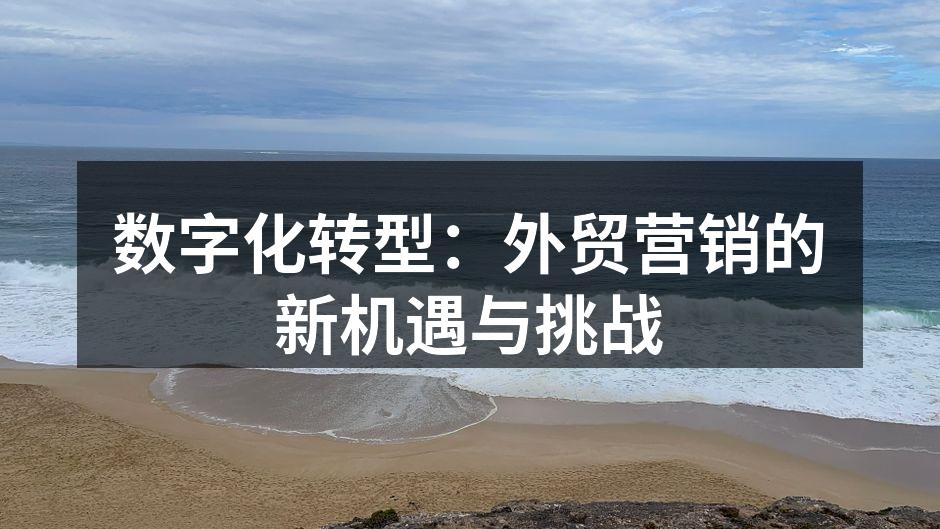 数字化转型助力外贸企业发展